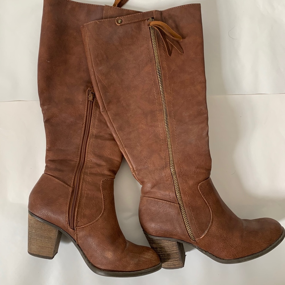 High heeled boots